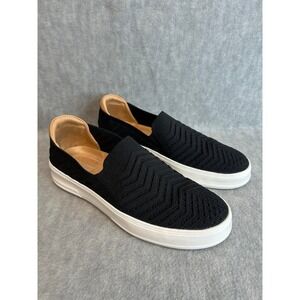 Dearfoams Daily Comfort Slip On Sneakers Women Size 9  Black White Womens Size